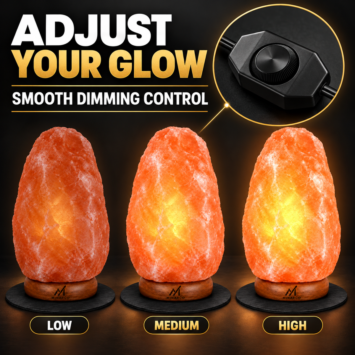 11-inch salt lamp dimmer illustration