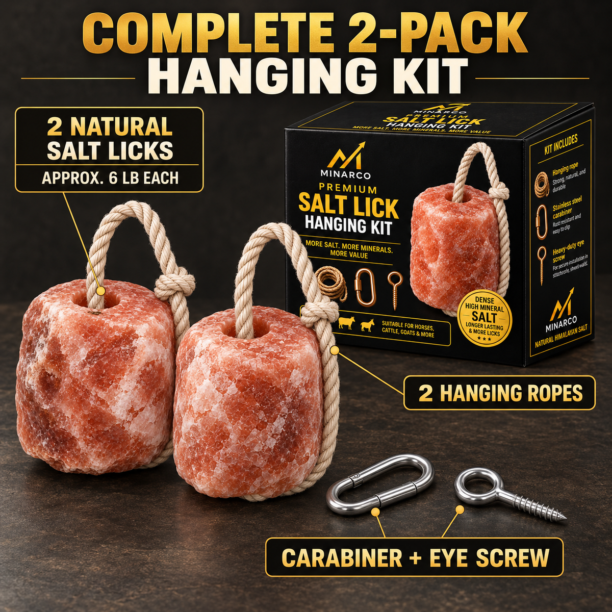 MINARCO salt lick two-pack kit details